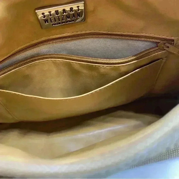 Stuart Weitzman soft leather shoulder hobo purse - Picture 10 of 13